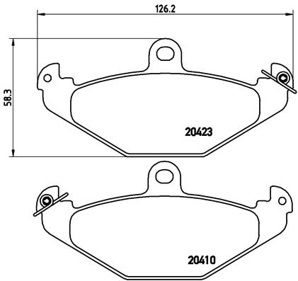 A.B.S. P 59 026 BREMBO Bremsbelagsatz, Scheibenbremse